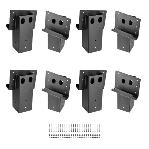 Sammansatta Vinkelplattformsfästen Passar 3,5x3,5 tum/88,9x88,9 mm Virke 8 st