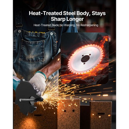 armeringsskärblad ersätter elektrisk armeringssåg, 36 tänder höghård värmebehandlat stål med cermetspets, snabb jämn för aluminium, kopparrör, spindel 34 mm/1-11/32 tum |  EU