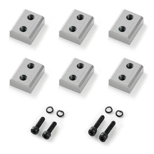 Armeringsskärblad, 6 st. ersättningsklingor för 3/4-tums 20 mm #6 elektrisk armeringsskärare, dubbelsidig, CR12MOV höghårdhetsstål, snabb och effektiv med skruvar och fjäderbricka, silver |  EU