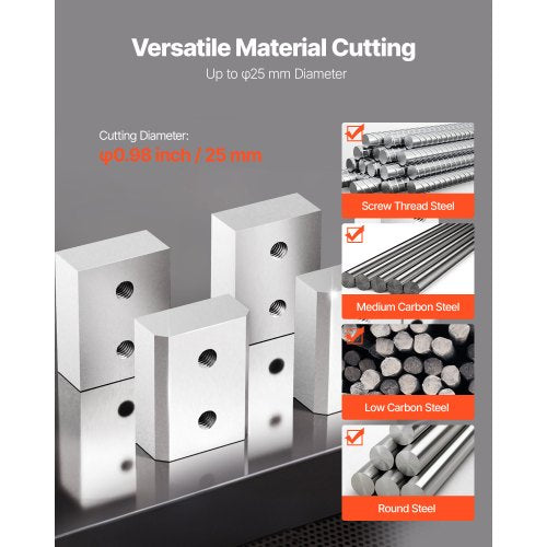 Armeringsskärblad, 6 st. ersättningsklingor för 1 tum 25 mm #8 elektrisk armeringsskärare, dubbelsidig, CR12MOV höghårdhetsstål, snabb och effektiv med skruvar och fjäderbricka, silver |  EU