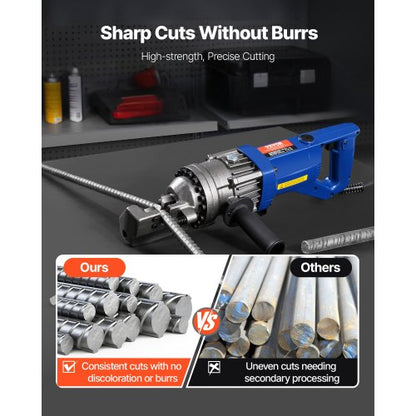 Armeringsskärblad, 6 st. ersättningsklingor för 1-1/8 tum 28 mm #9 elektrisk armeringsskärare, dubbelsidig, CR12MOV höghårdhetsstål, snabb och effektiv med skruvar och fjäderbricka |  EU