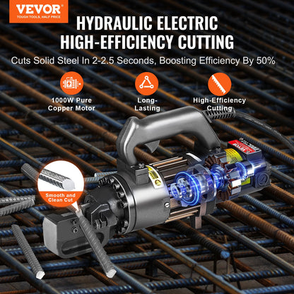 1000W elektrisk hydraulisk armeringsskärare skär upp till 3/4 tum #6 4-20mm