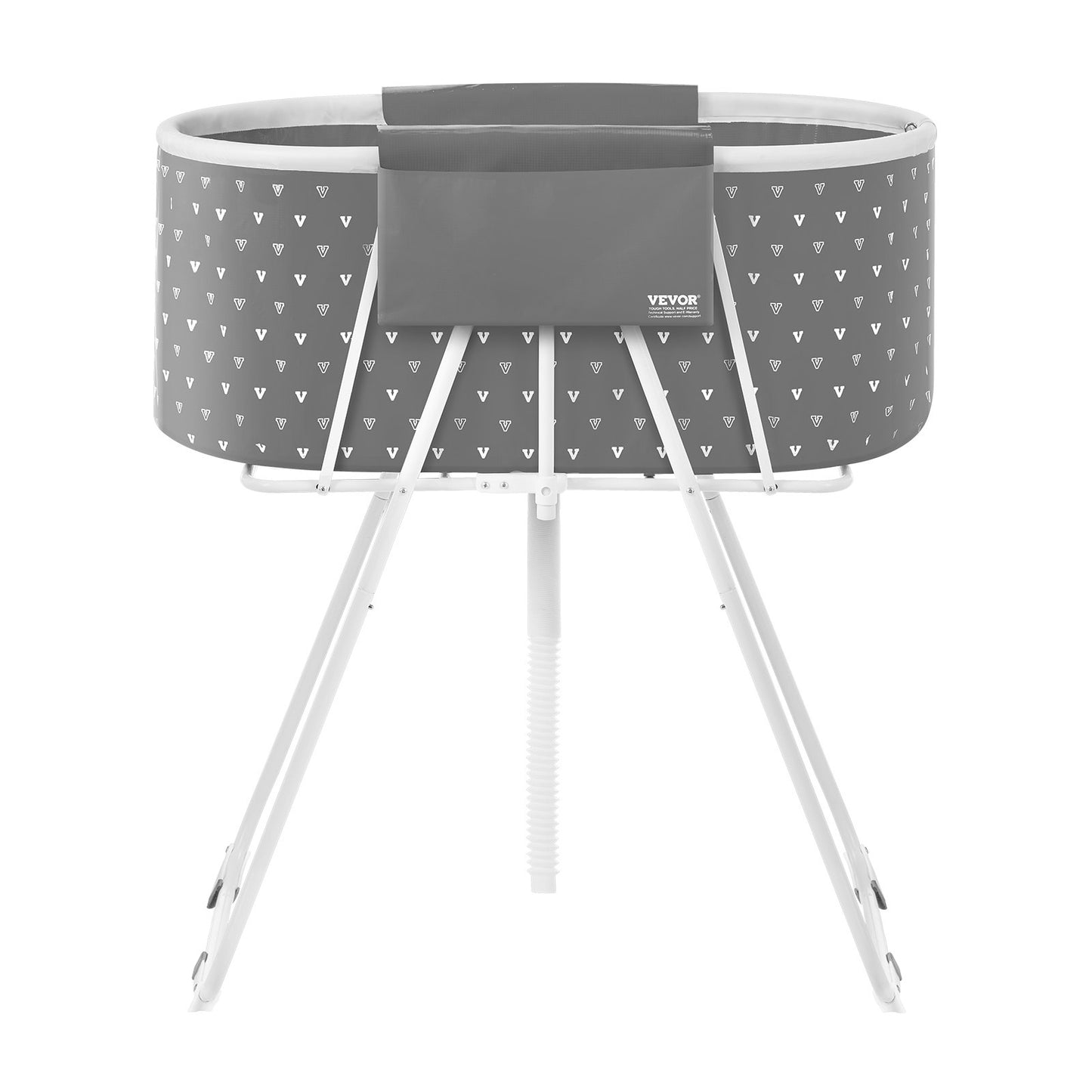 Foldable Dog Bathtub Raised Gray Shower Station for Small and Medium Pets