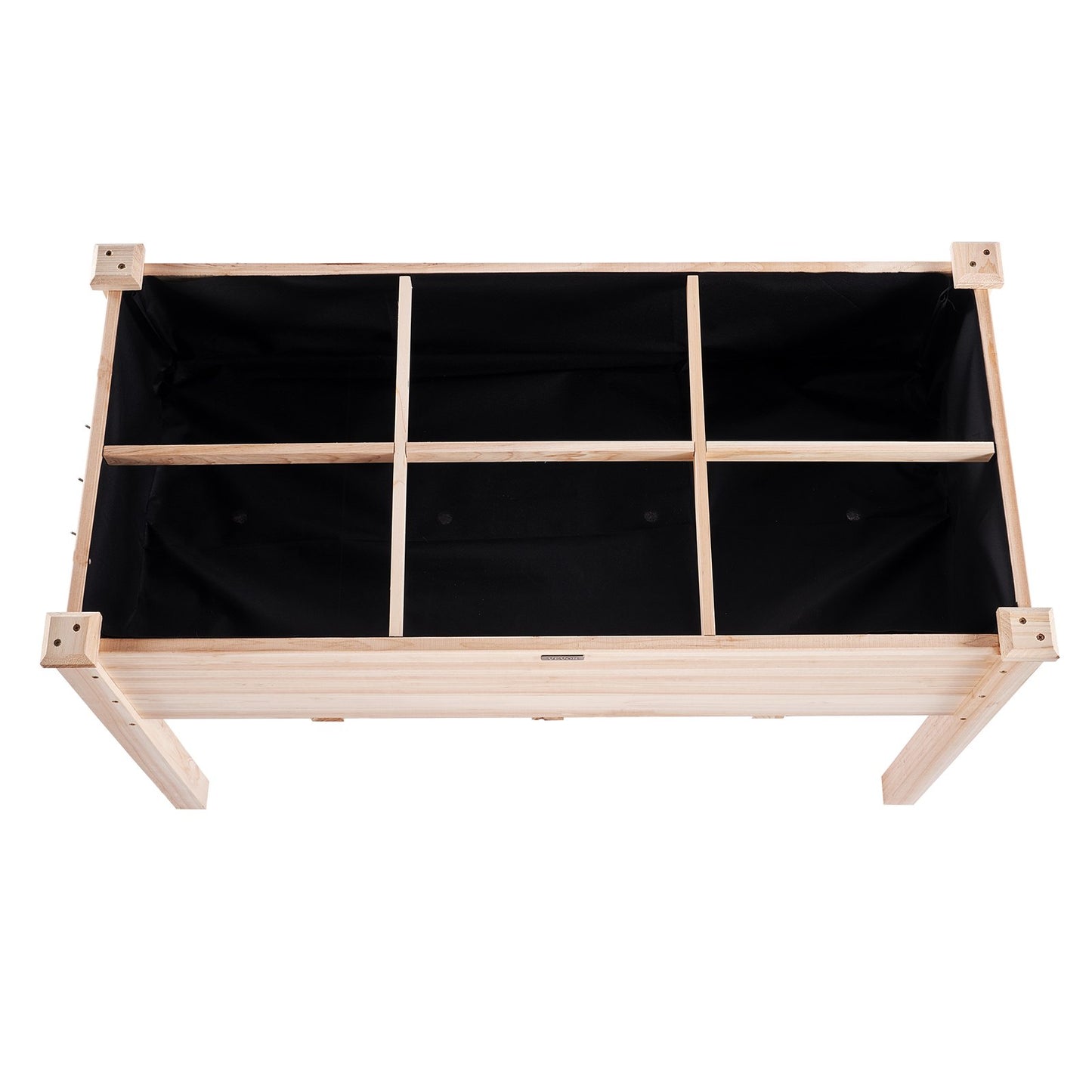 Garden bed with raised planter box 47.2x22.8x30" Flower vegetable herb