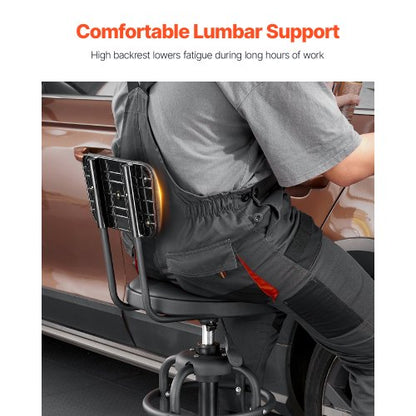 Shop Pall Justerbar höjd Garage Arbetssäte 300 lbs Last med ryggstöd |  EU