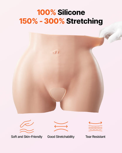 Silicone Butts Hip Enhancer Shapewear Panty for Crossdresser Drag Queen