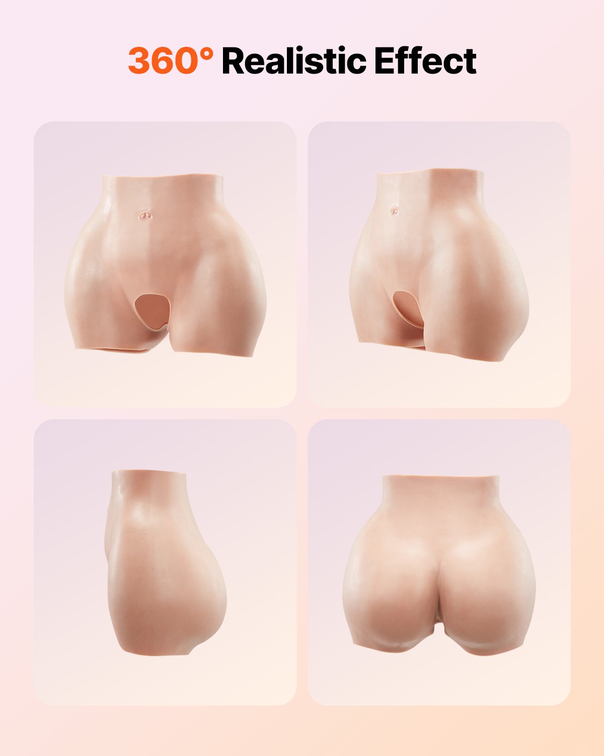 Silicone Butts Hip Enhancer Shapewear Panty for Crossdresser Drag Queen