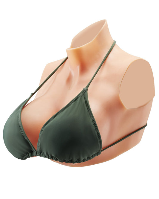 Silikon-Brustplatte E-Cup High Neck Fake Brüste für Cosplay Drag Queen