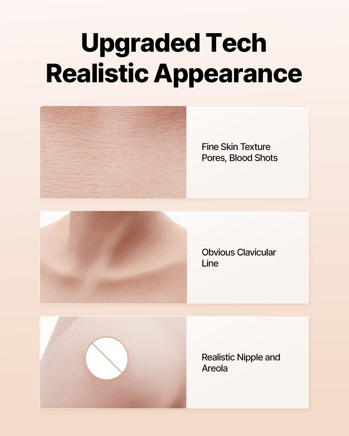 Silicone Breast D-Cup High Neck Fake Boobs for Cosplay Drag Queen