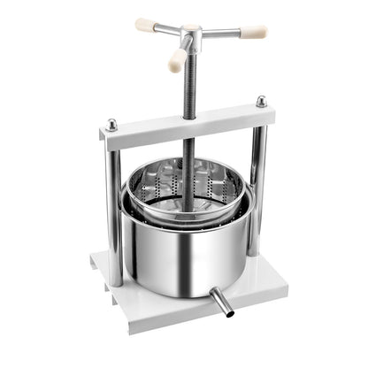Fruit Wine Press Manual Press for Winemaking 1.45 Gal/5L Stainless Steel