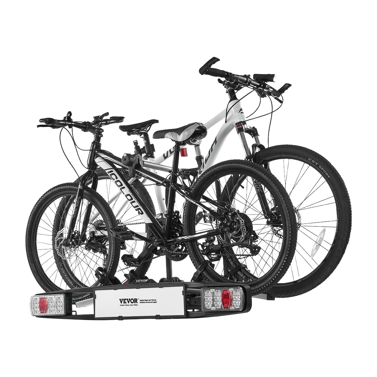 Bike holder for 2 bikes Lockable towbar Bike holder Fits 5 cm receiver