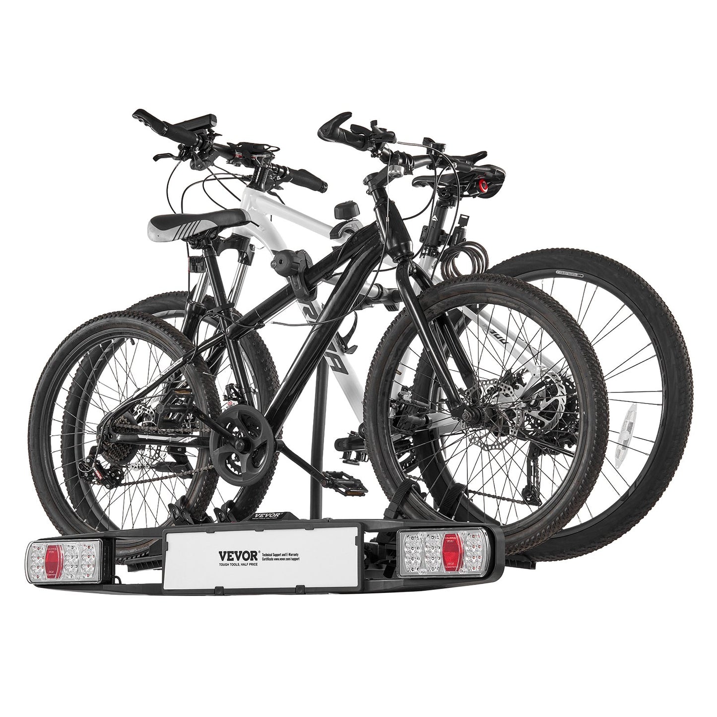 Bicycle carrier for 2 bicycles foldable bicycle carrier with towbar Fits 5 cm receiver