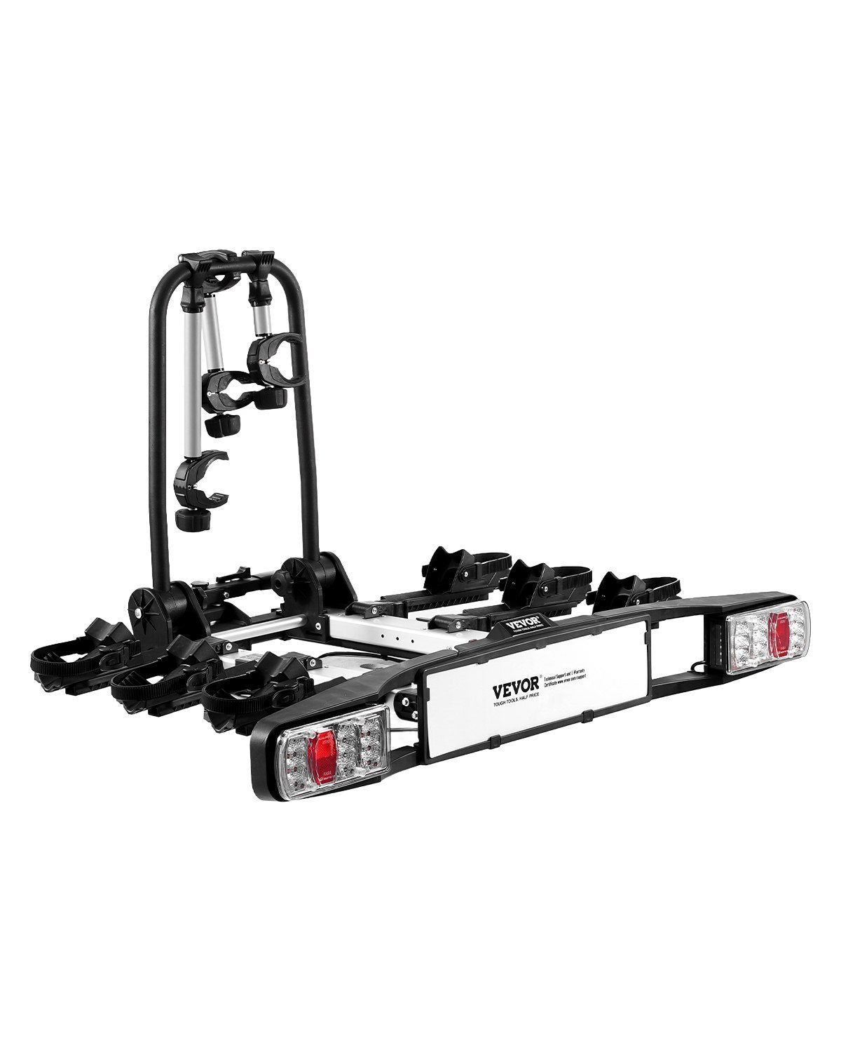 Bicycle carrier for 3 bicycles Foldable bicycle carrier for couplings Fits 5 cm receivers