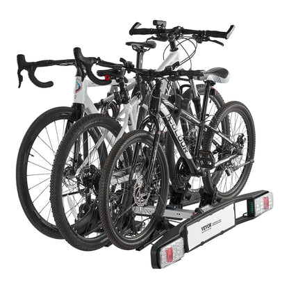 Bicycle carrier for 3 bicycles Foldable bicycle carrier for couplings Fits 5 cm receivers