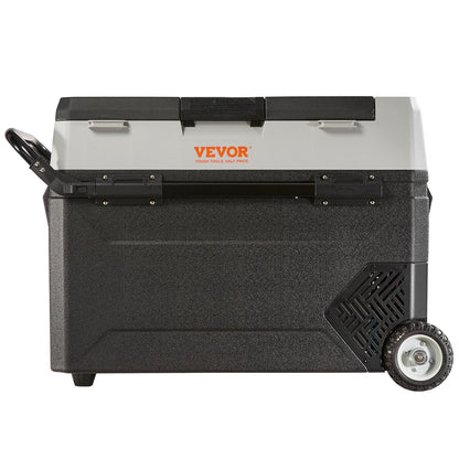 Tragbarer Auto-Kühlschrank mit Gefrierfach, Kompressor, 56 Qt, Dual Zone, für Wohnmobil