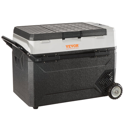 Tragbarer Auto-Kühlschrank mit Gefrierfach, Kompressor, 56 Qt, Dual Zone, für Wohnmobil