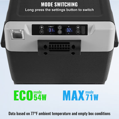 Portable Car Refrigerator Freezer Compressor 58 L Dual Zone for Home Car