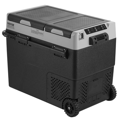 Portable Car Refrigerator Freezer Compressor 58 L Dual Zone for Home Car