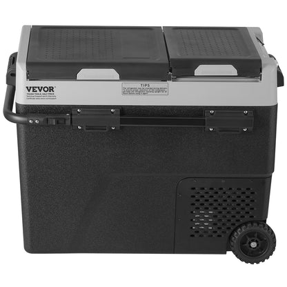 Portable Car Refrigerator Freezer Compressor 58 L Dual Zone for Home Car