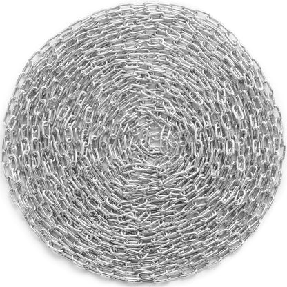 Zinkpläterad Proof Coil Chain Kolstål Kedjeslinga 3/16" x 100' 1100lbs