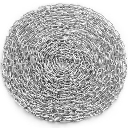 Zinc Plated Proof Coil Chain Carbon Steel Chain Sling 1/4" x 100' 1540 lbs