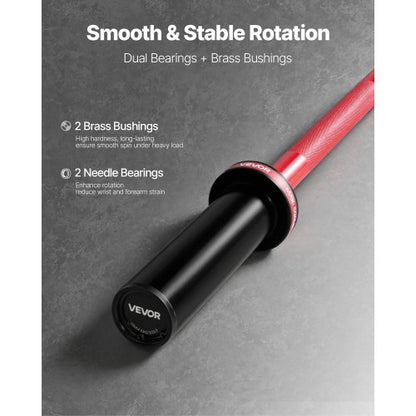 120 cm skivstång, passar 5 cm viktskivor, skivstång med räfflat grepp för styrketräning, tyngdlyftning, knäböj, marklyft, bänkpress, curl, overheadpress, kapacitet 226 kg |  EU