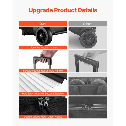 Bowling bag for 2 balls with wheels, bowling bag with double rollers, shoe compartment