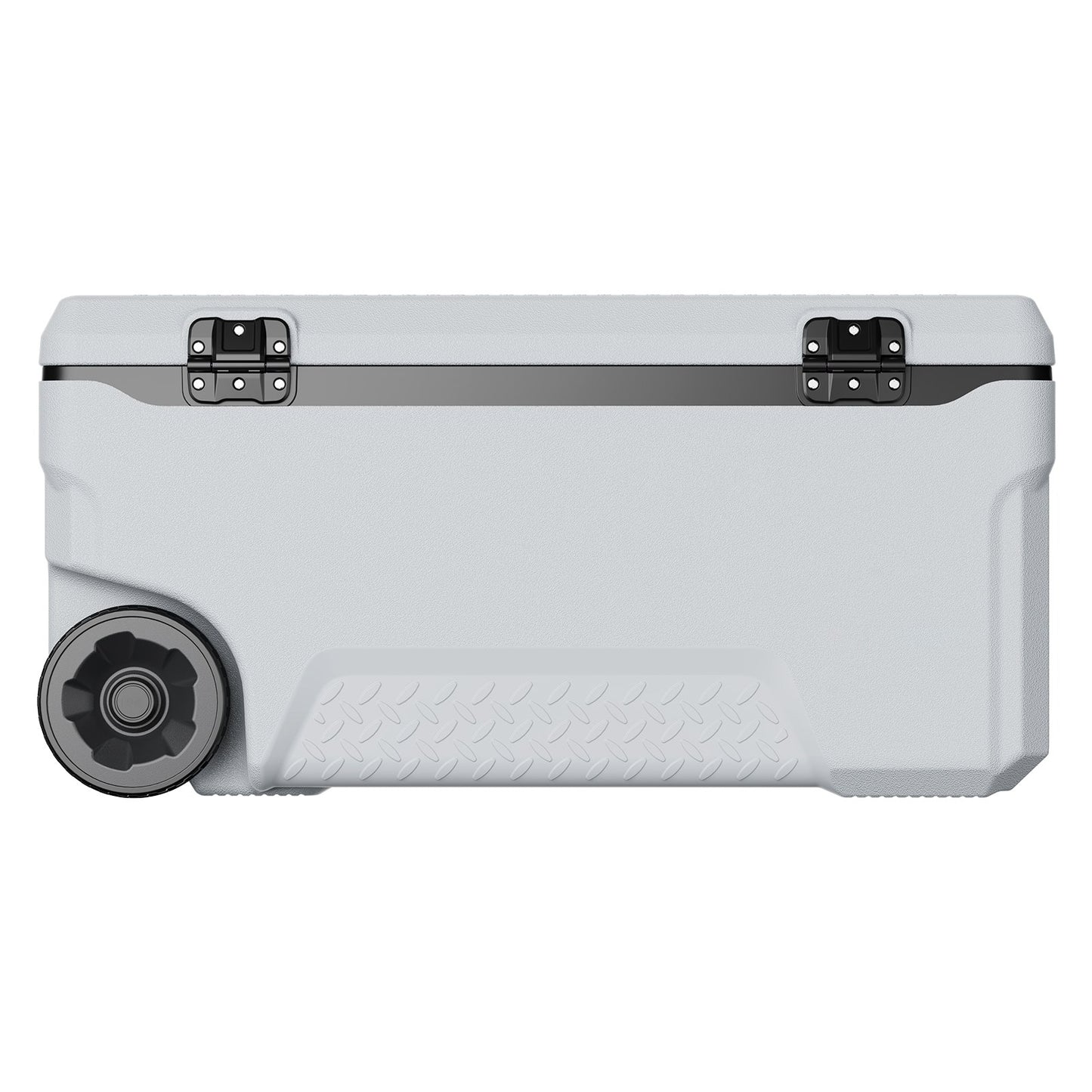 Portable Cooler 74 QT Wheeled Cooler 120 Can Capacity with Cup Holder