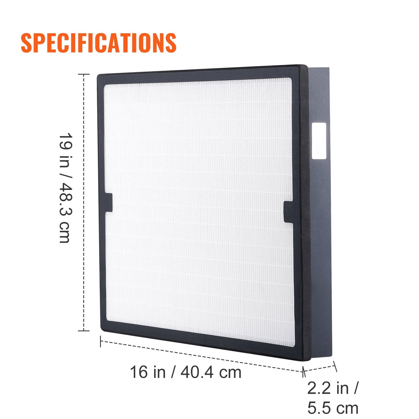 HEPA-luftfilter, 15,75'' x 15,75'' luftfilterbyte, högeffektiva steg 3-filter kompatibla med BlueDri & -skrubber, luftrenare, utrustning för återställande av vattenskador