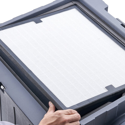 HEPA-luftfilter, 15,75'' x 15,75'' luftfilterbyte, högeffektiva steg 3-filter kompatibla med BlueDri & -skrubber, luftrenare, utrustning för återställande av vattenskador