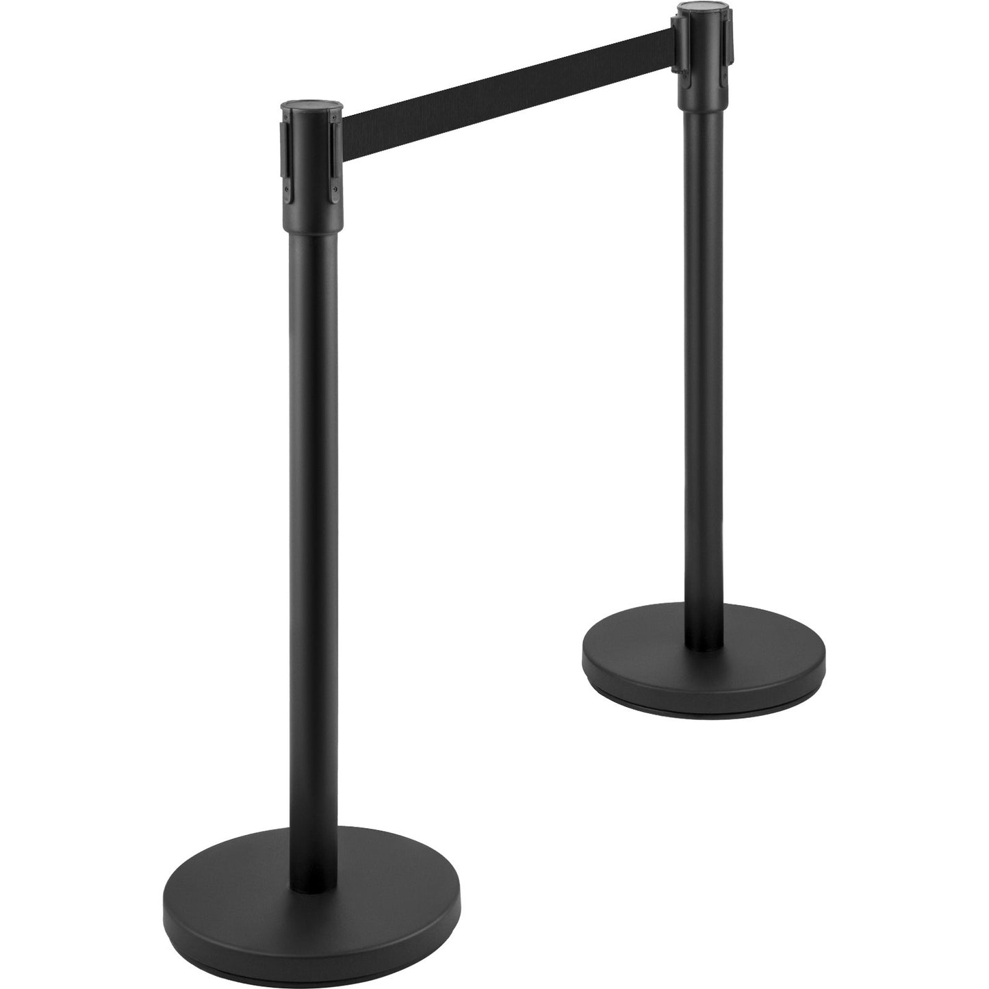 Crowd Control Pole Pole Set 8 Pieces with 6.6 ft/2 m Black Belt