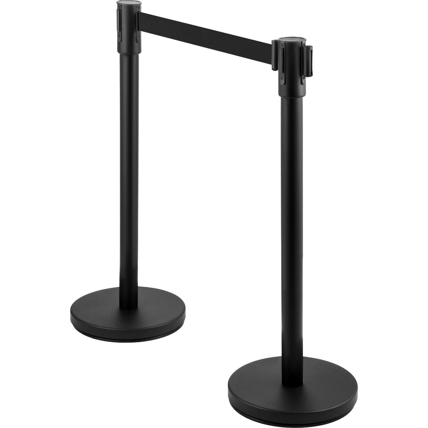 Crowd Control Pole Pole Set 8 Pieces with 6.6 ft/2 m Black Belt