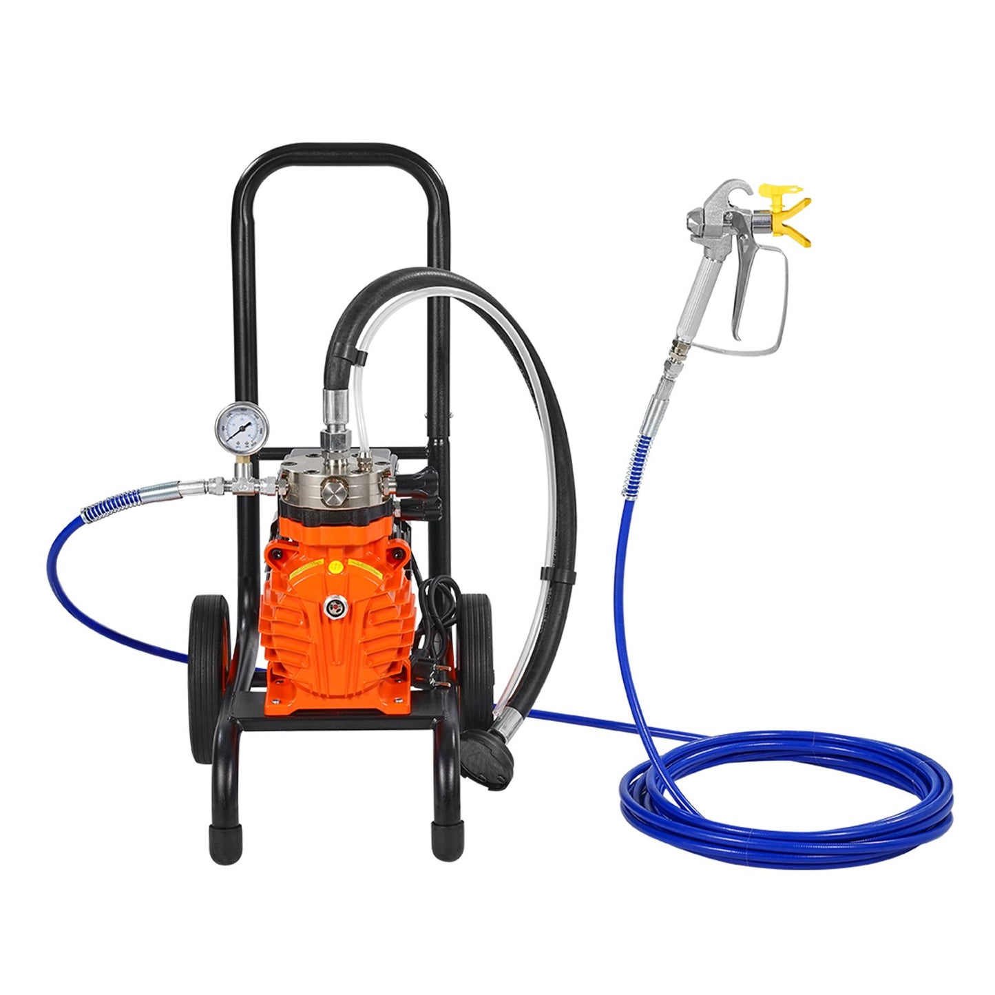 Cart Airless Paint Sprayer Membran Paint Airless Sprayer 900W Elektrisk
