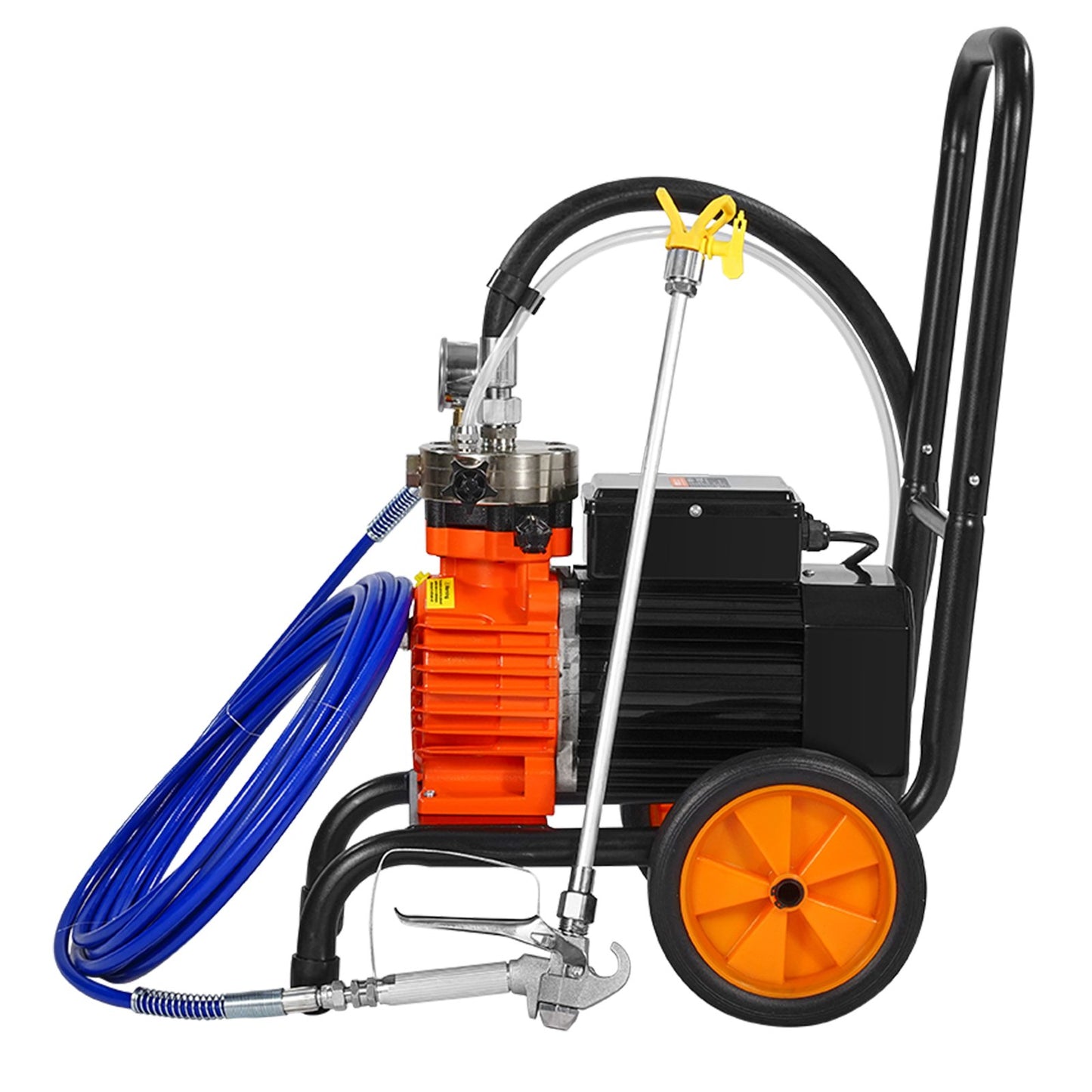 Cart Airless Paint Sprayer Membran Paint Airless Sprayer 900W Elektrisk