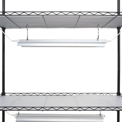 Plant Stand with Grow Lights 4 Tiers 90W 59" Tall Plant Grow Shelf