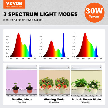 Plant Stand with Grow Lights 6 Eters 150W 70.9" Tall Plant Grow Shelf