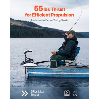 55lb 12V Schub Elektro-Trolling-Motor Salzwasser-Bootsmotor 36" Welle | EU