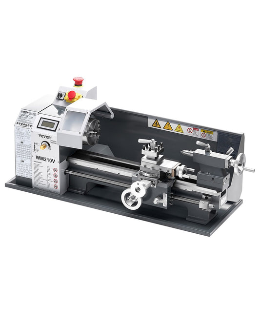 Metal Lathe 8 x 16 in 550W Bench Lathe Machine 0-2500 rpm Variable Speed