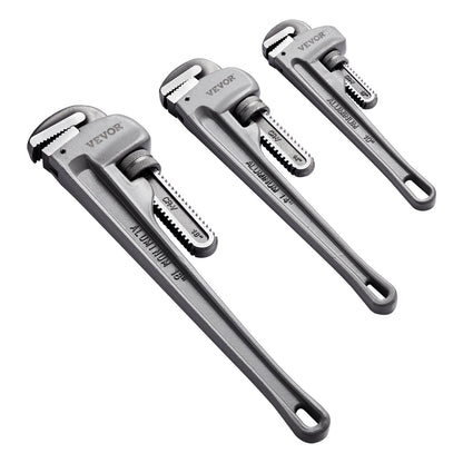 3ST aluminium rakt rör skiftnyckelset 10/14/18 i VVS skiftnyckel CRV käke