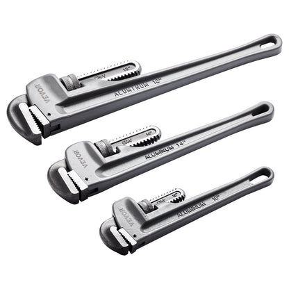 3ST aluminium rakt rör skiftnyckelset 10/14/18 i VVS skiftnyckel CRV käke