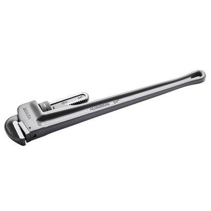 Aluminum straight pipe wrench 24 in adjustable plumbing wrench CRV jaw