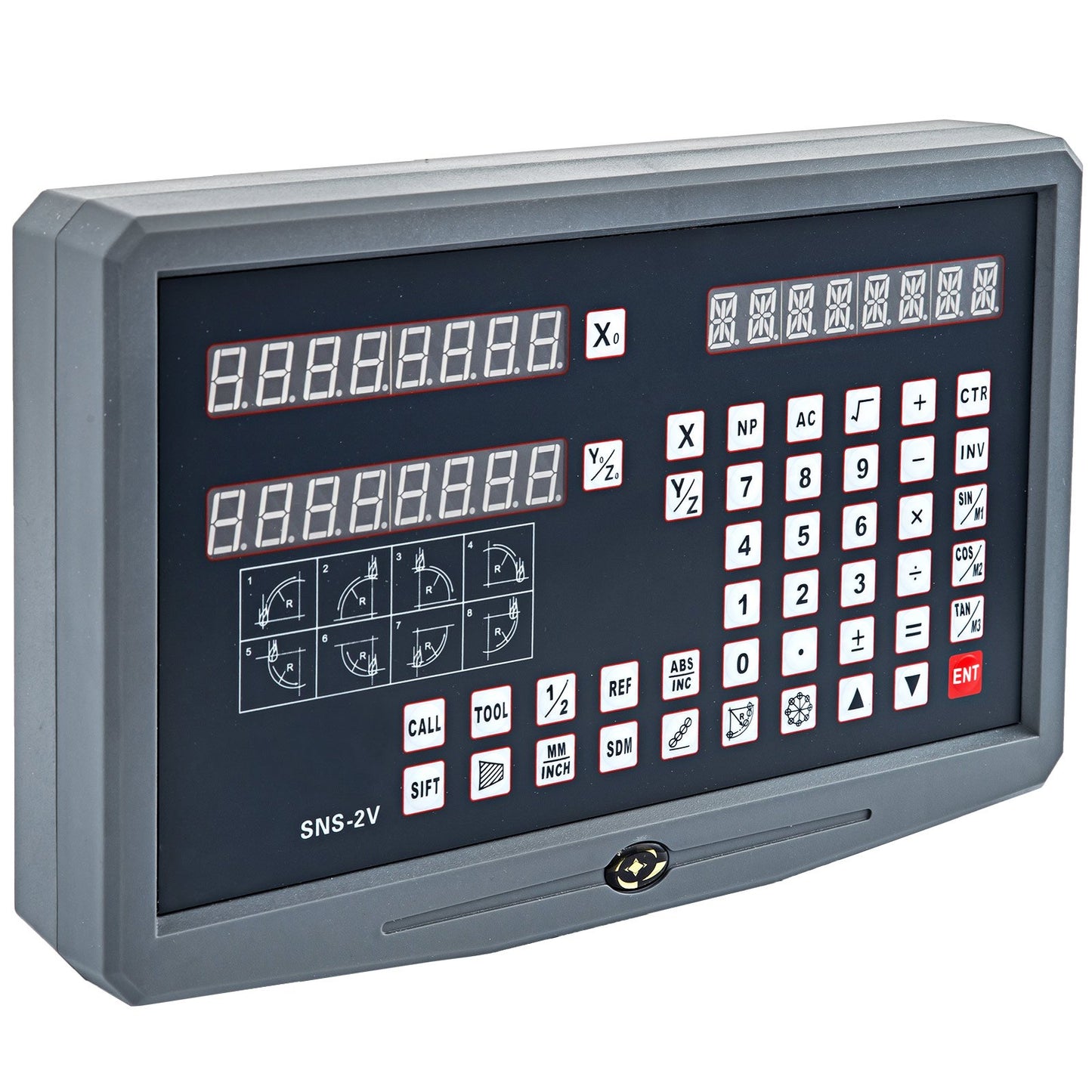 CNC 2-Achsen-Digitalanzeige-Skala Dro Linearmaschine für Fräsdrehbank Bridgeport