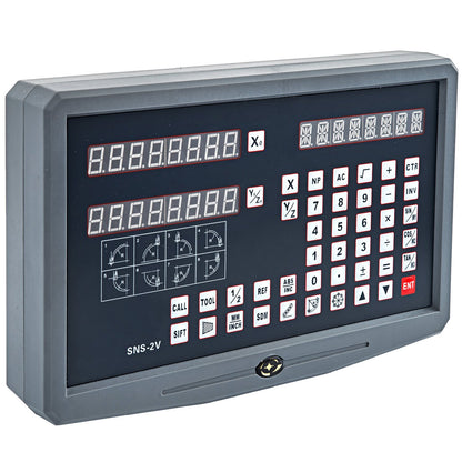 CNC 2-Achsen-Digitalanzeige-Skala Dro Linearmaschine für Fräsdrehbank Bridgeport