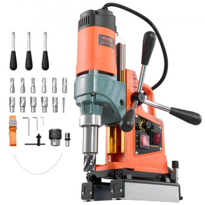 Magnetisk borrpress Magnetisk borrpress 1400 W 0-850 varv/min med 11 kärnborrar |  EU