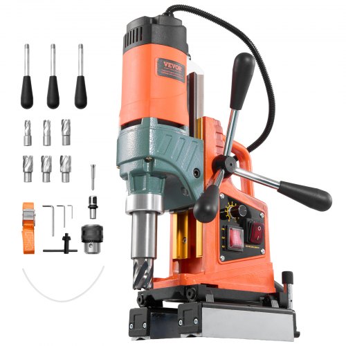 Magnetisk borrpress Magnetisk borrpress 1400 W 0-850 varv/min med 6 kärnborrar |  EU