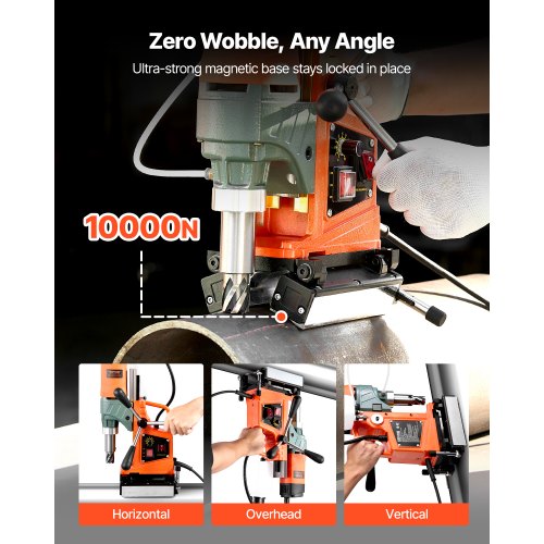 Magnetisk borrpress Magnetisk borrpress 1400 W 0-850 varv/min Justerbar hastighet |  EU