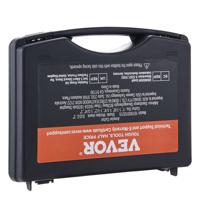 Annular Cutter Set, 6 pcs Universal Shank Mag Drill Bits, 2" Cutting Depth, 1" to 2" Cutting Diameter, M2AL High Speed Steel, with 2 Pilot Pins and Portable Case, for Use with Magnetic Drills