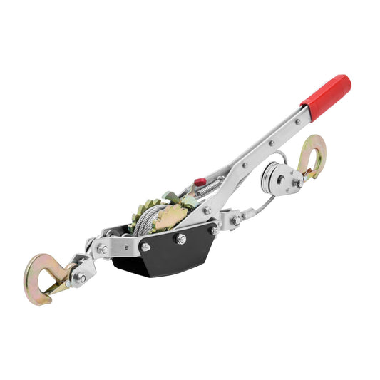Power Puller Come Along Vinsch 2 Ton 4409 lbs Heavy Duty Pull Hoist 2 krokar