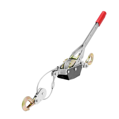Power Puller Come Along Vinsch 2 Ton 4409 lbs Heavy Duty Pull Hoist 2 krokar