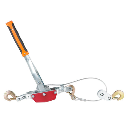Power Puller Come Along Winch 4 Ton 8818 lbs Heavy Duty Pull Hoist 3 Hooks